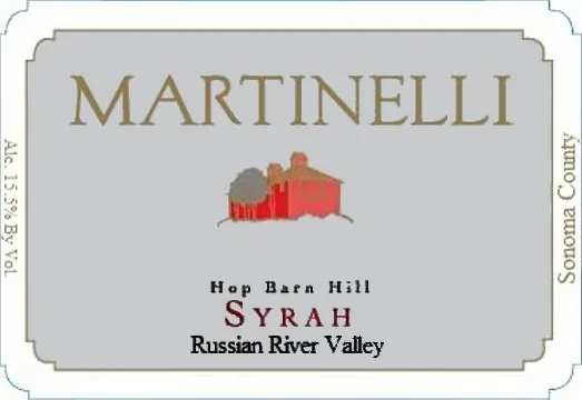 Hop Barn Hill Syrah Bottle