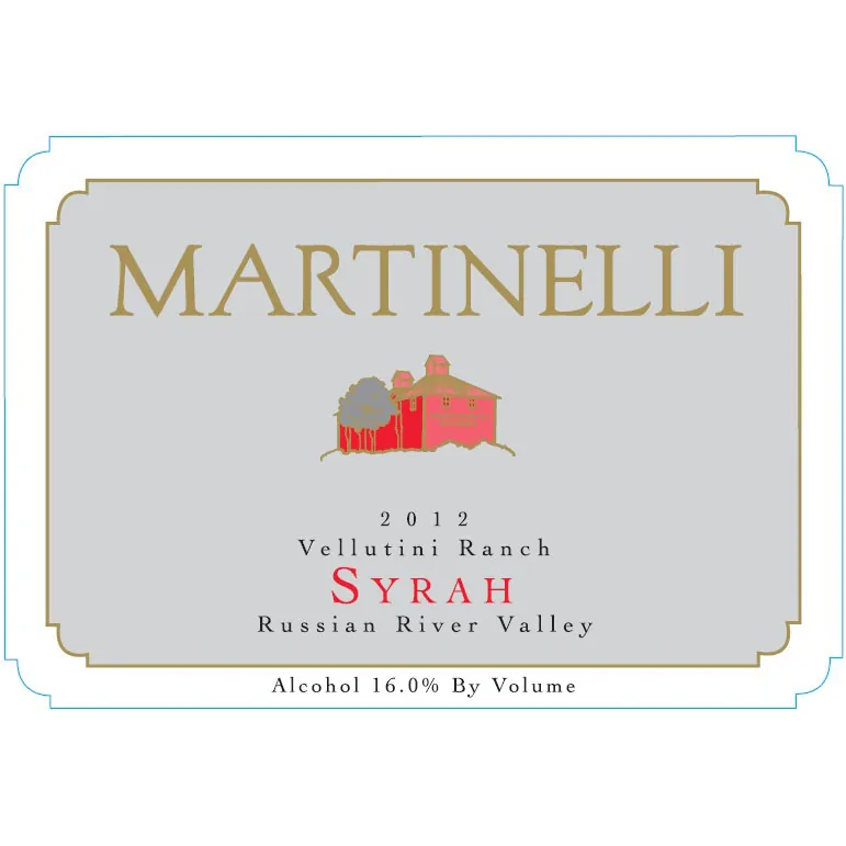 Vellutini Ranch Syrah Bottle