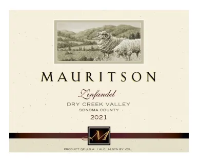 Mauritson Dry Creek Valley Zinfandel Bottle
