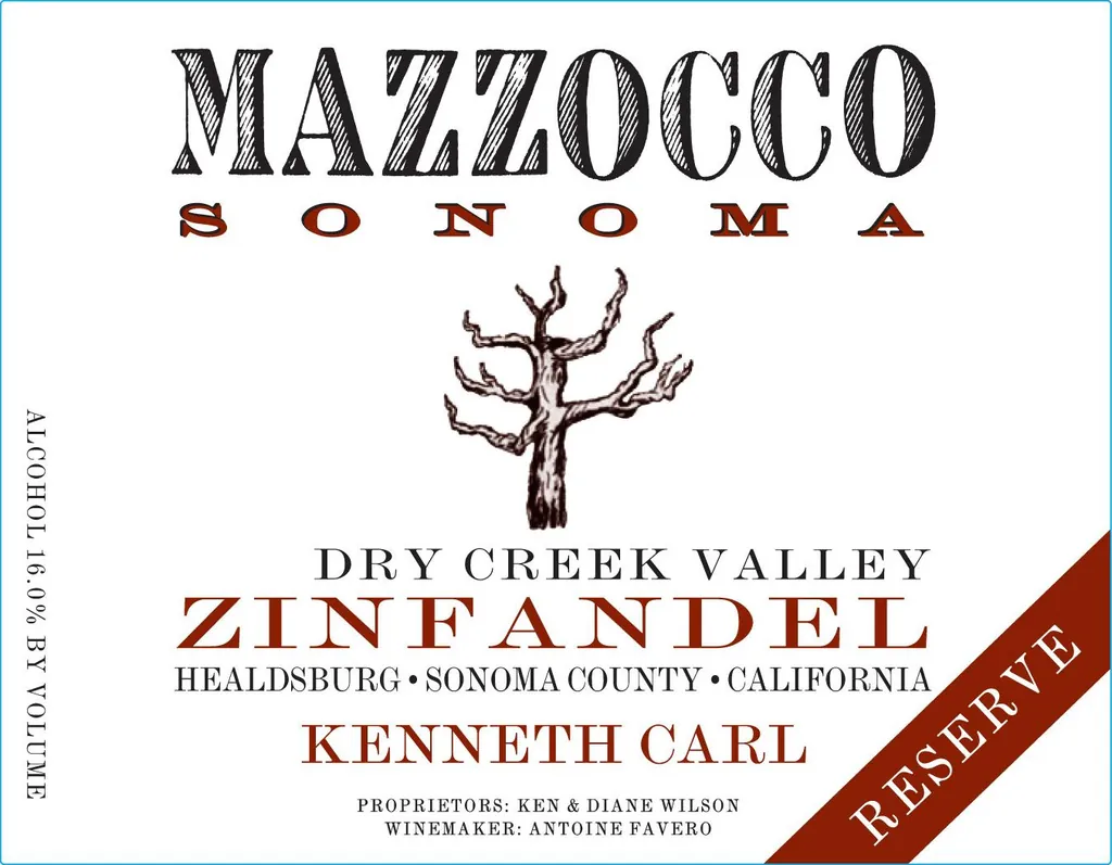 Kenneth Carl Reserve Zinfandel Bottle