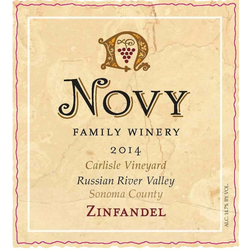 Novy Russian River Zinfandel Bottle