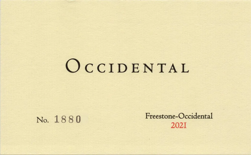 Freestone-Occidental Pinot Noir Bottle