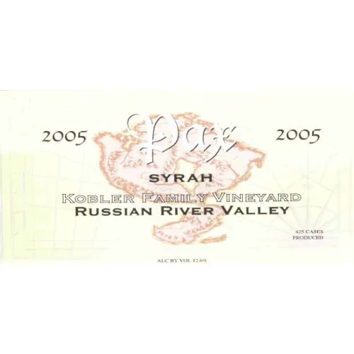 Kobler Family Syrah Bottle