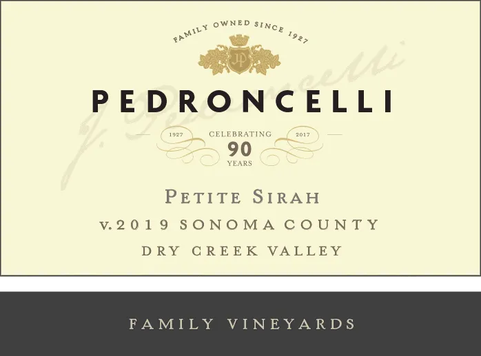 Family Vineyard Petite Sirah Bottle