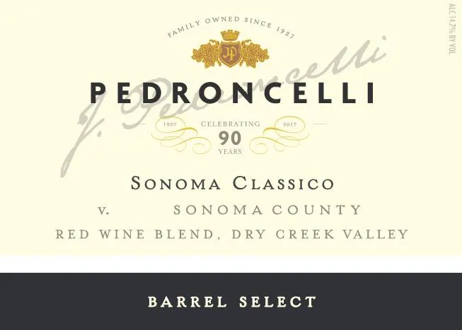 Sonoma Classico Red Blend Bottle