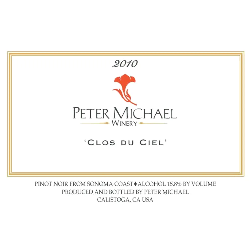 Clos Du Ciel Pinot Noir Bottle
