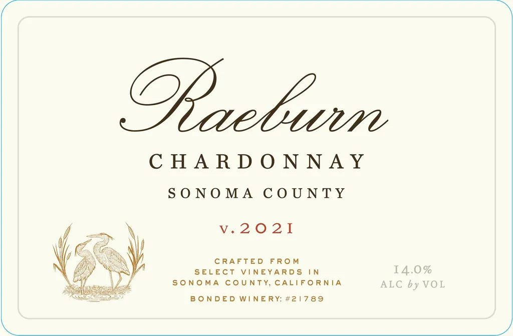 Sonoma County Chardonnay Bottle