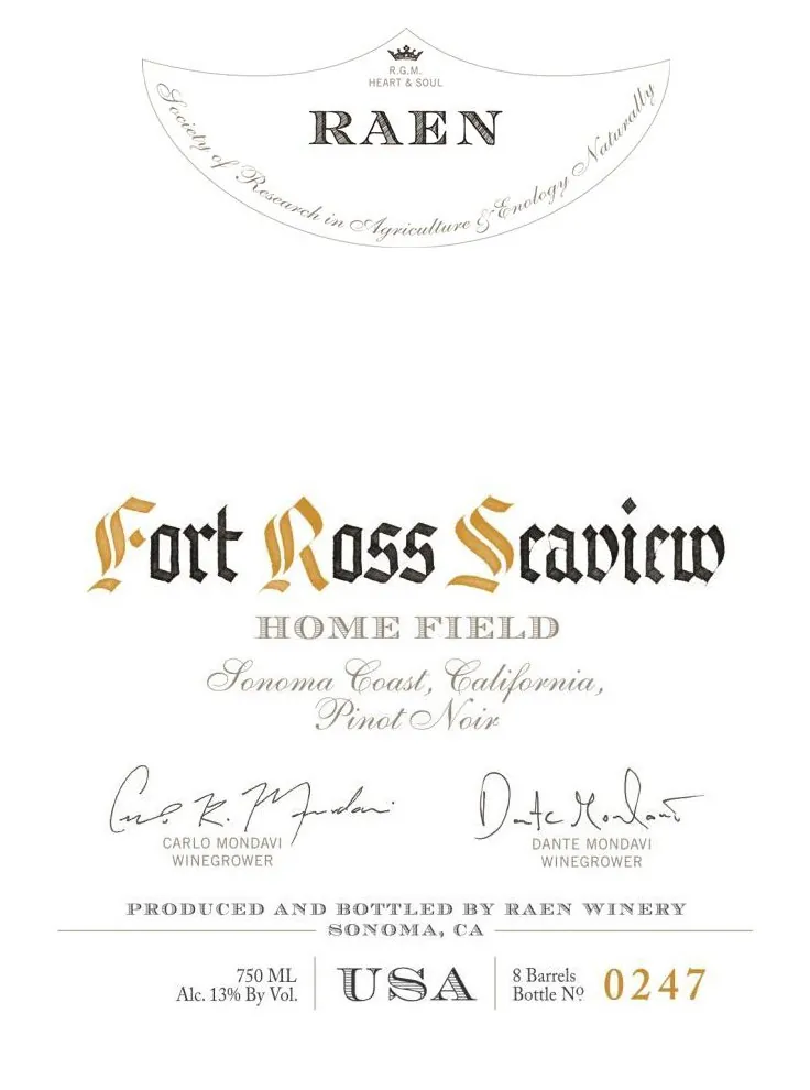 Home Field Vineyard Pinot Noir Bottle