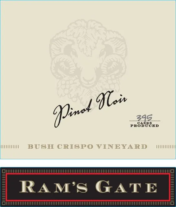 Bush Crispo Vineyard Pinot Noir Bottle