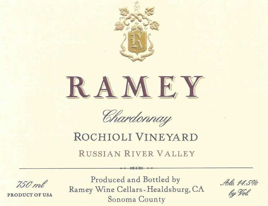 Rochioli Vineyard Chardonnay Bottle
