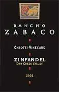 Chiotti Vineyard Zinfandel Bottle