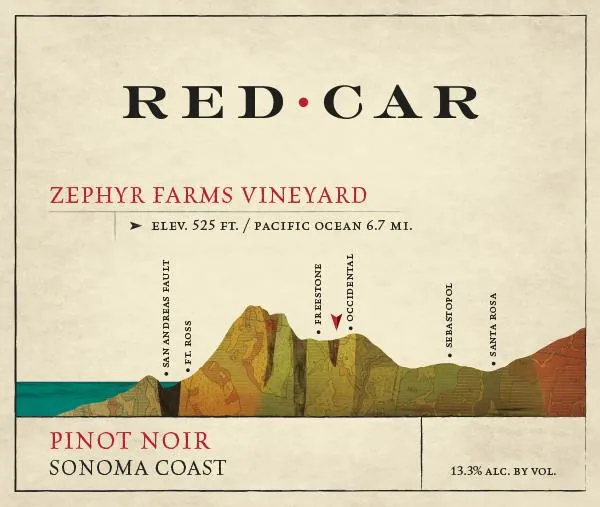 Zephyr Farms Pinot Noir Bottle