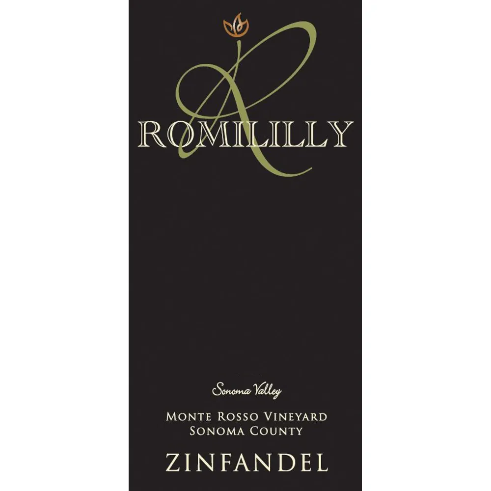 Monte Rosso Vineyard Zinfandel Bottle
