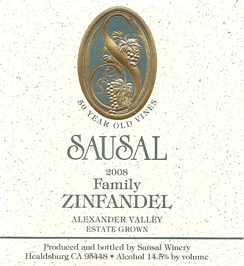 Family Old Vine Estate Zinfandel Bottle