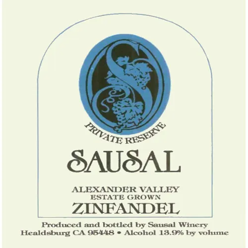 Private Reserve Zinfandel Bottle