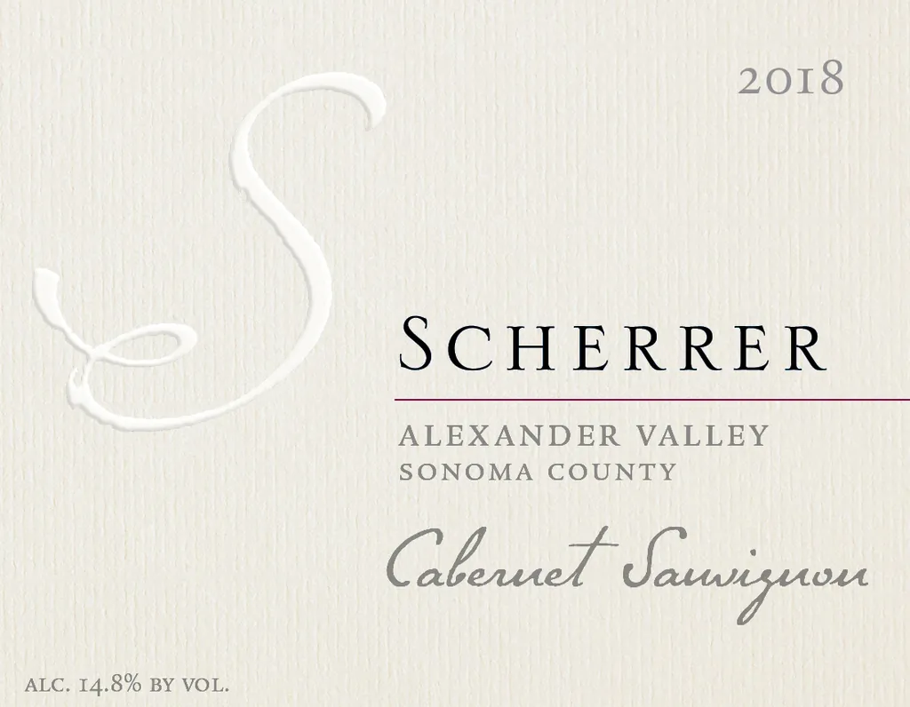 Alexander Valley Cabernet Sauvignon Bottle