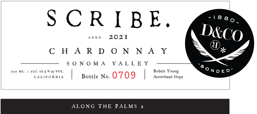 Sonoma Valley Chardonnay Bottle