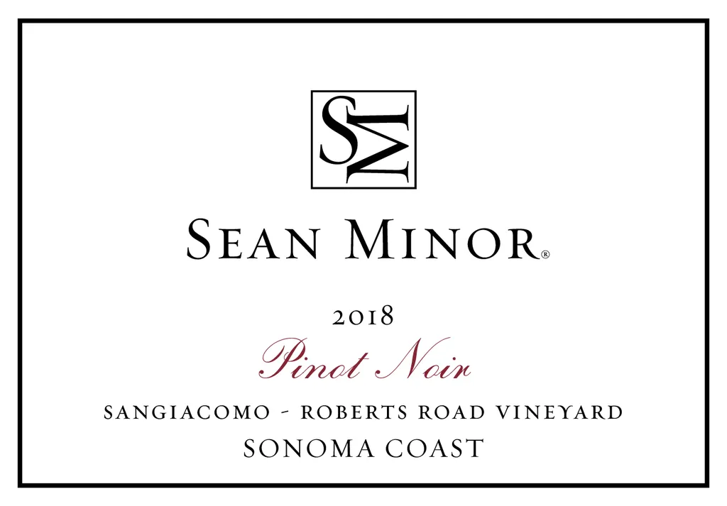 Sangiacomo-Roberts Road Vineyard Pinot Noir Bottle