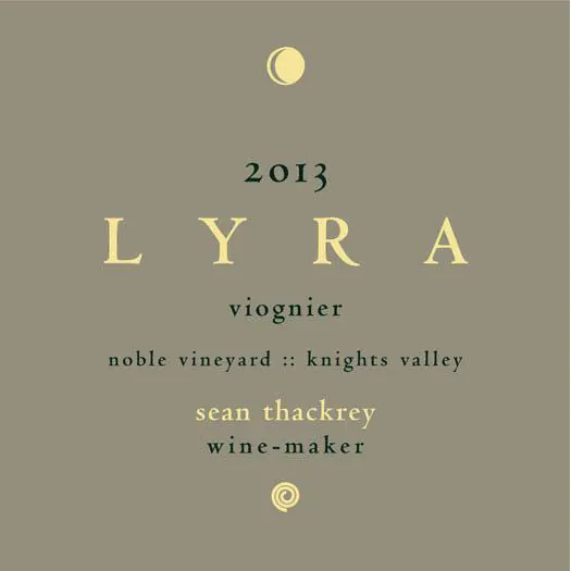 Knights Valley Lyra Viognier Bottle