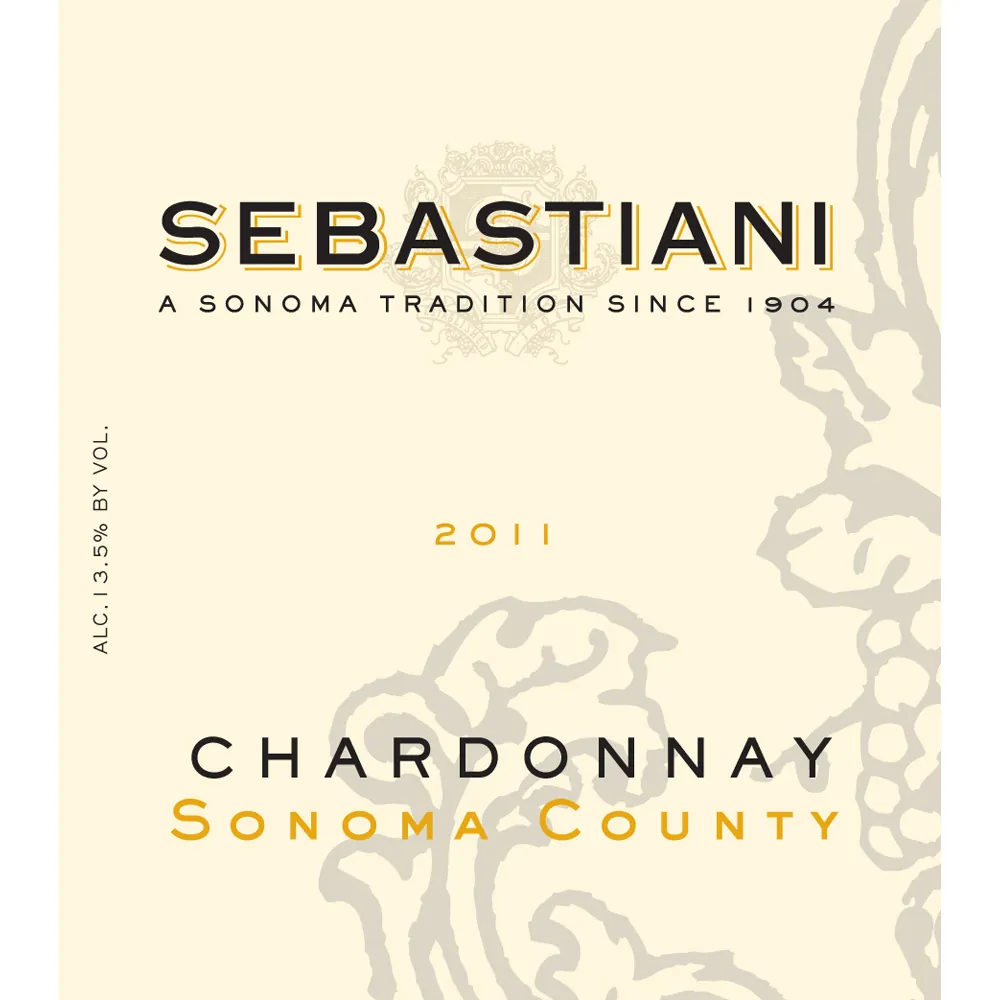Sonoma Chardonnay Bottle