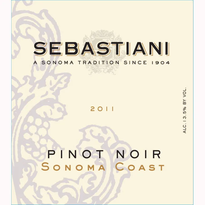 Sonoma Coast Pinot Noir Bottle