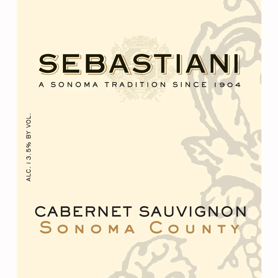 Sonoma County Cabernet Sauvignon Bottle