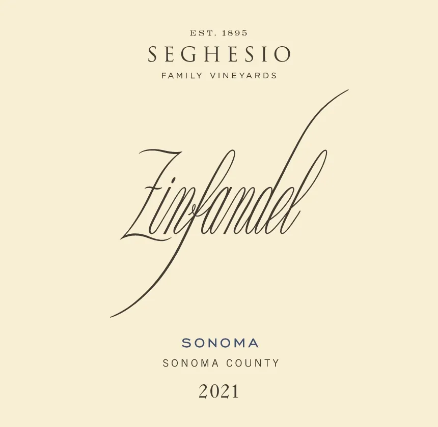 Sonoma Zinfandel Bottle