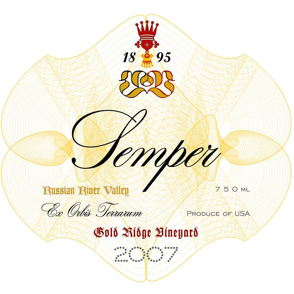 Gold Ridge Pinot Noir Bottle