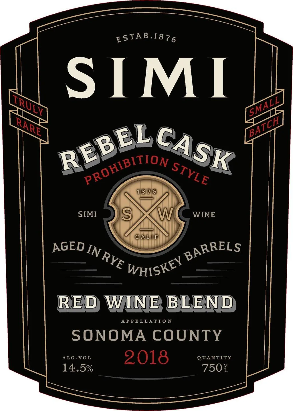 Rebel Cask Red Blend Bottle