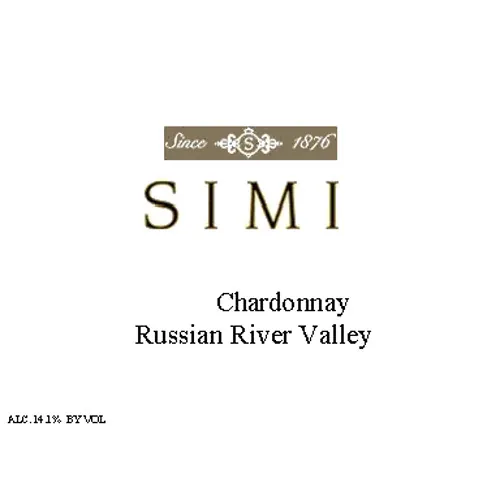 Russian River Chardonnay Bottle