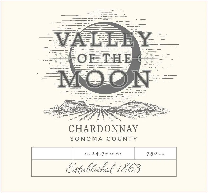 Sonoma County Chardonnay Bottle