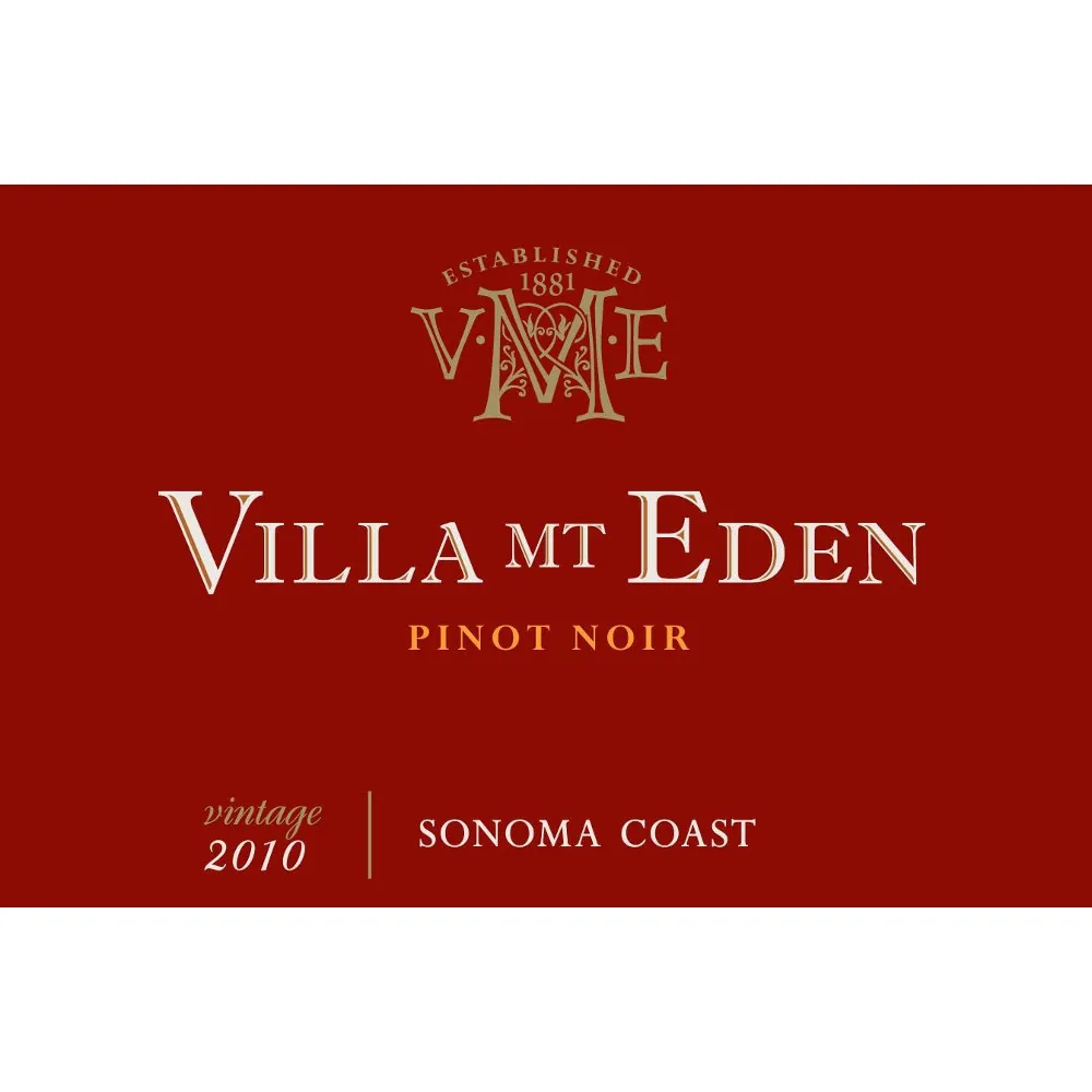 Sonoma Coast Pinot Noir Bottle