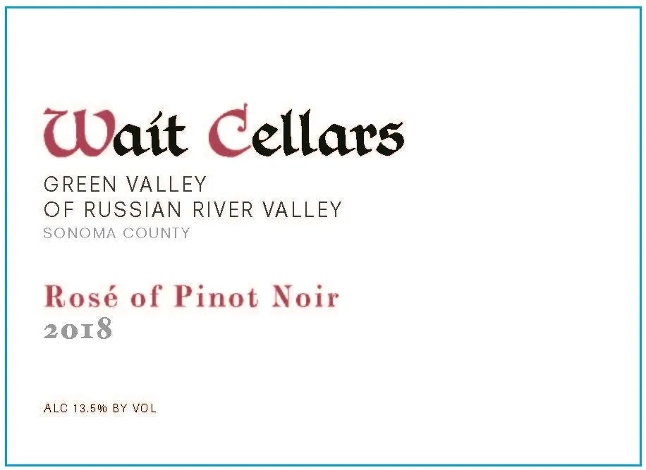 Rose of Pinot Noir Bottle