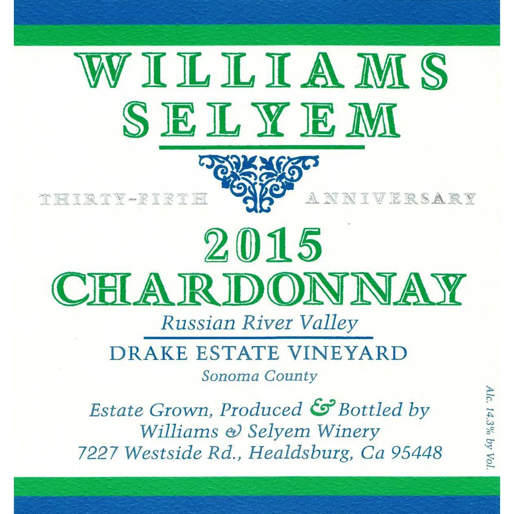 Drake Estate Vineyard Chardonnay Bottle
