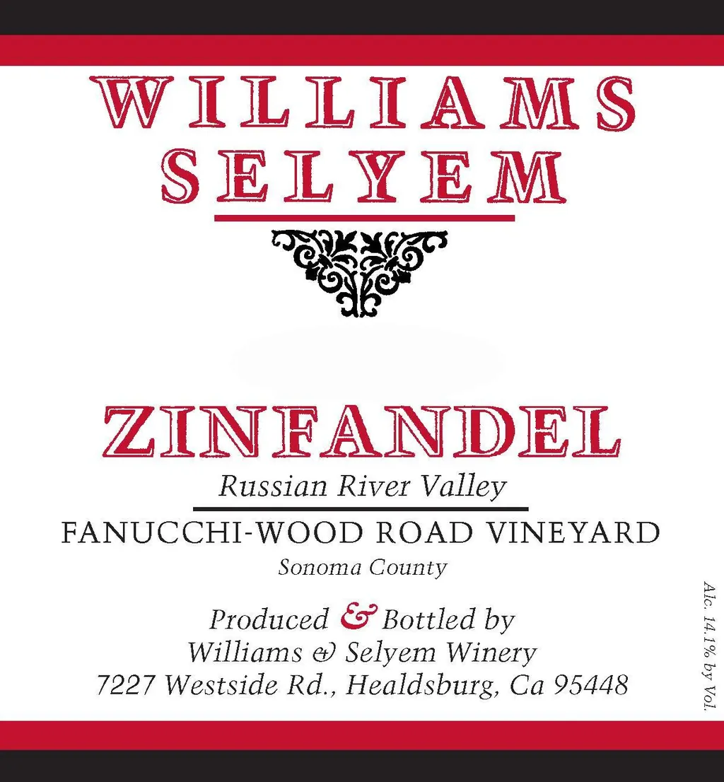 Fanucchi-Wood Road Zinfandel Bottle
