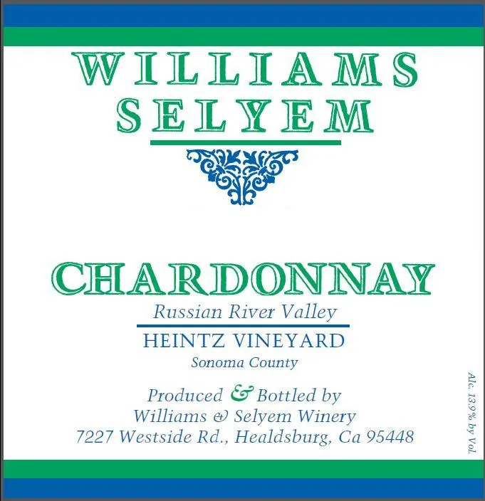 Heintz Vineyard Chardonnay Bottle