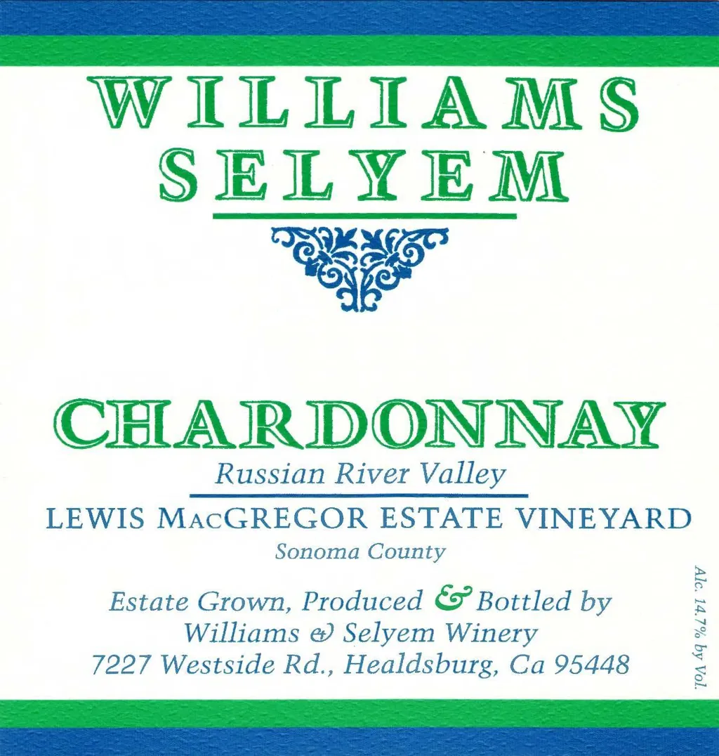 Lewis MacGregor Estate Vineyard Chardonnay Bottle