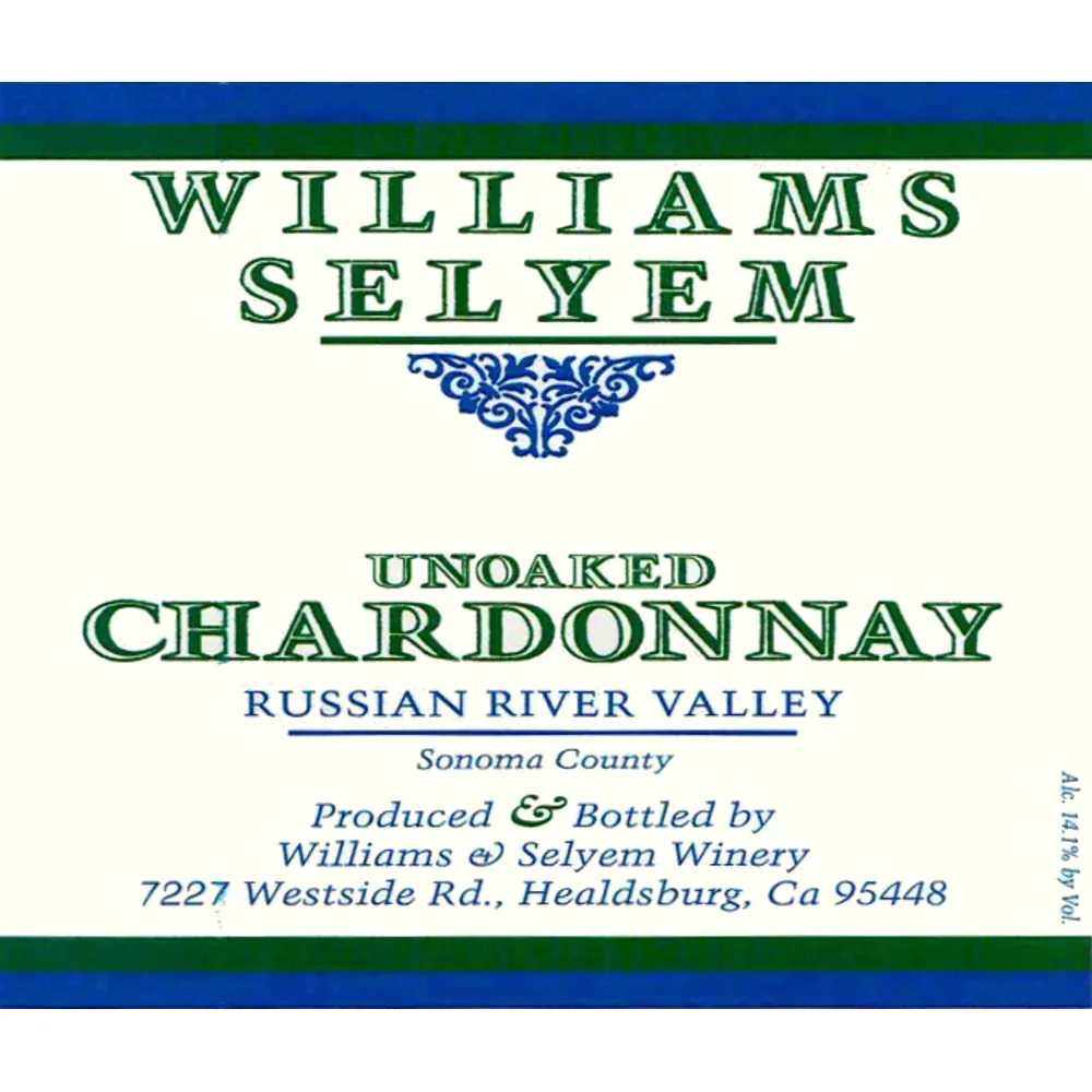 Russian River Unoaked Chardonnay Bottle