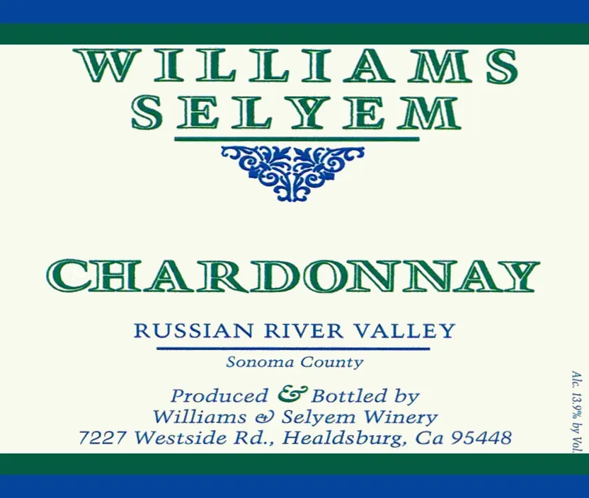 Russian River Valley Chardonnay Bottle