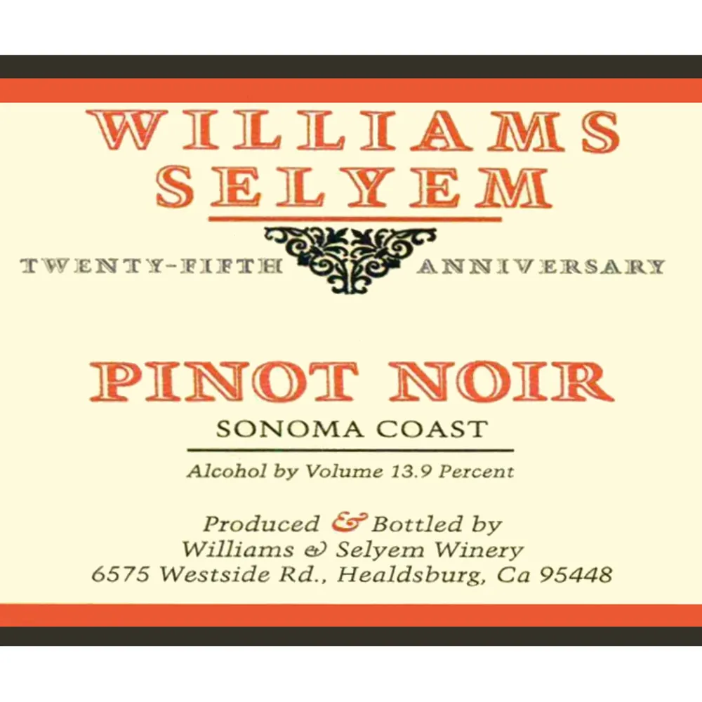 Sonoma Coast Pinot Noir Bottle