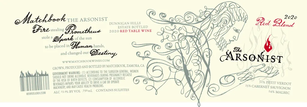 Arsonist Red Blend Bottle