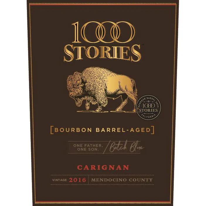 Stories Bourbon Barrel Aged Batch Blue Carignan Bottle