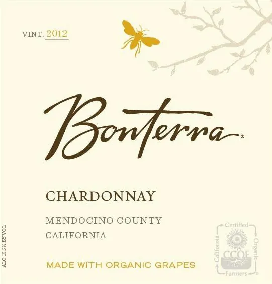 Mendocino County Chardonnay Bottle