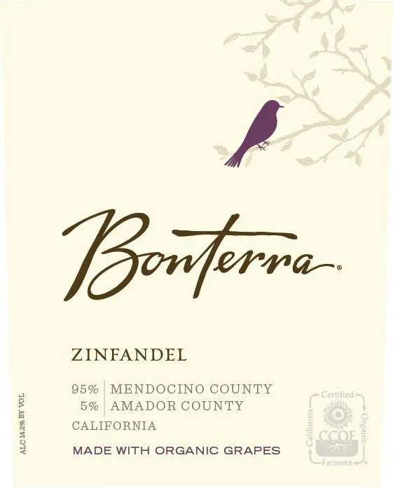 Mendocino County Zinfandel Bottle
