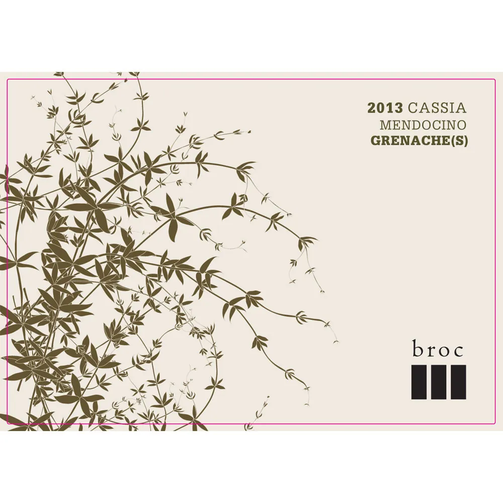 Cassia Grenache Bottle
