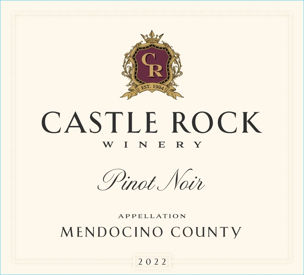 Mendocino County Pinot Noir Bottle