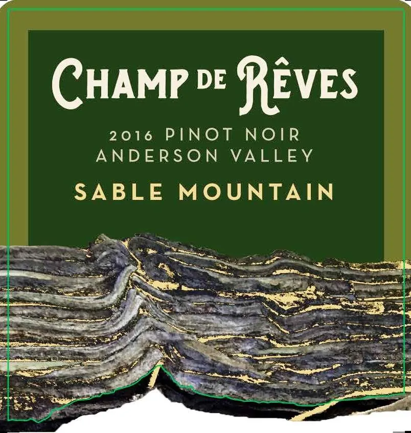Sable Mountain Vineyard Pinot Noir Bottle