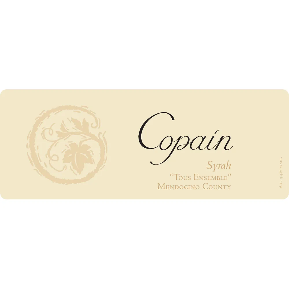 Tous Ensemble Syrah Bottle