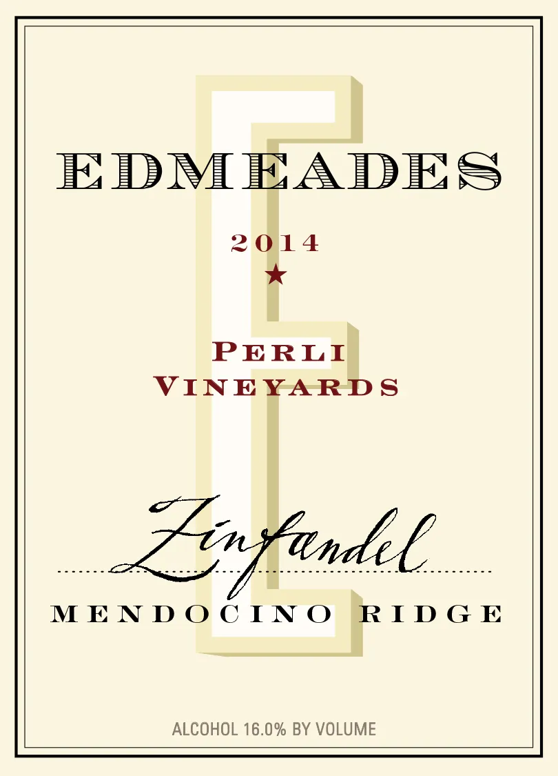 Perli Vineyard Zinfandel Bottle