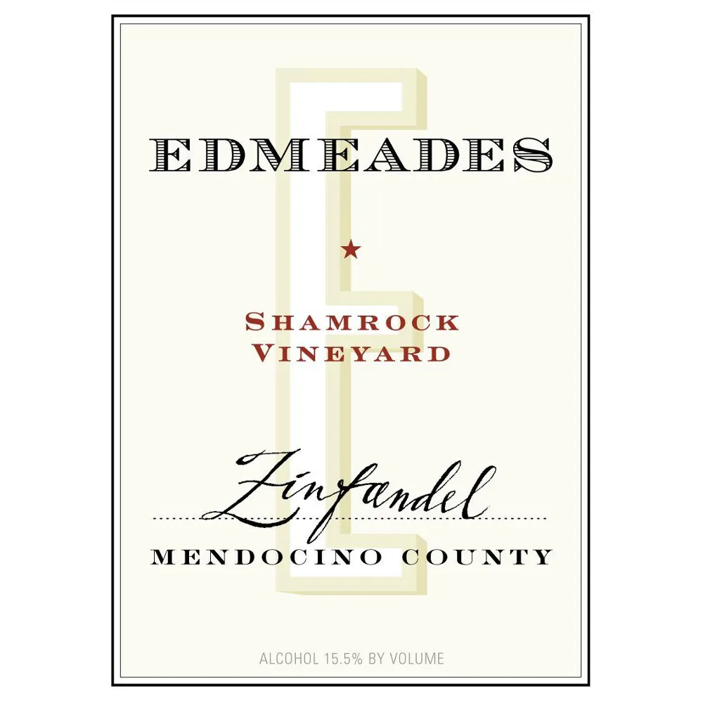 Shamrock Vineyard Zinfandel Bottle
